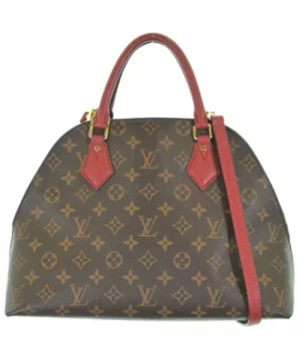 Louis Vuitton Alma Monogram Canvas Leather 2Way Bag Beige Brown Tan